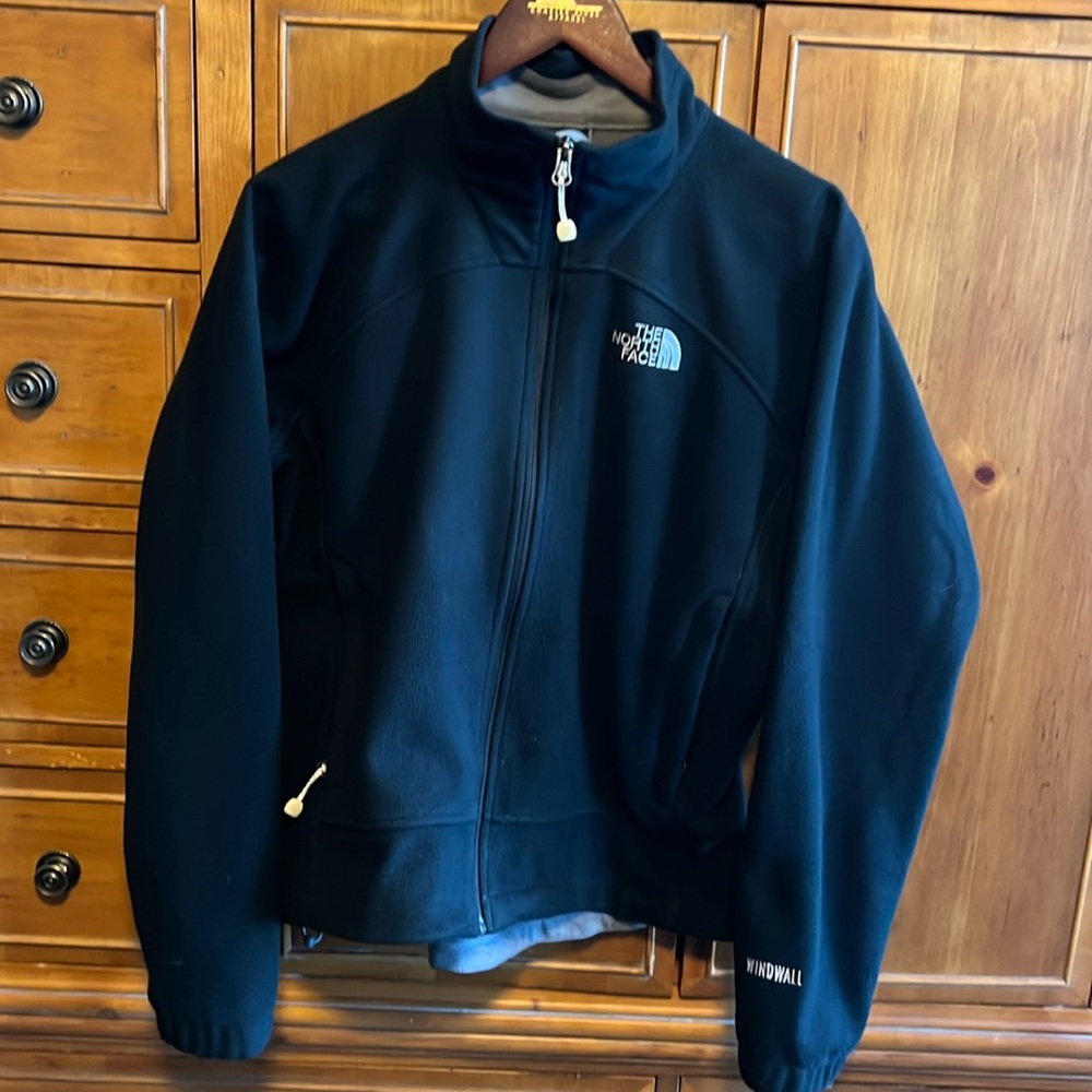 The North Face black Windwall ladies jacket. Size medium.